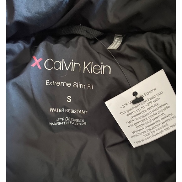 NWT Men’s Calvin Klein Neon Raspberry/Pink Puffer Jacket Coat S - Picture 9 of 10